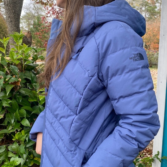 Like New- North Face Moonlight Down Puffer Jacket Blue Size M - Picture 1 of 7